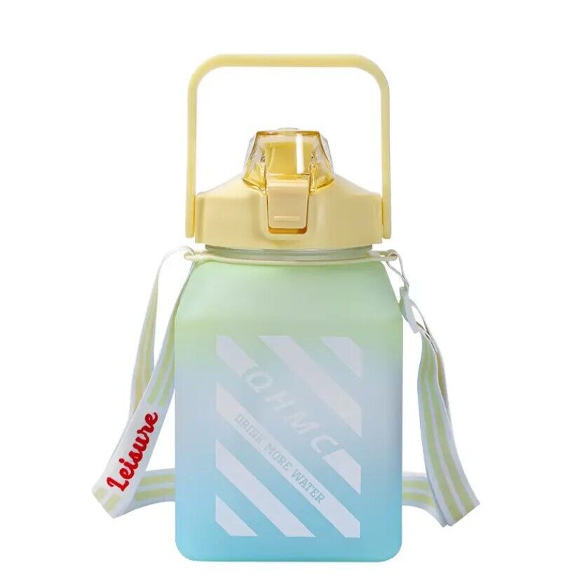 44 oz Water Bottle w/ Reusable Straw