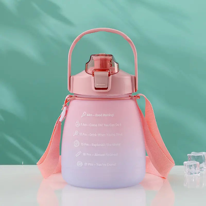 40oz Water Bottle w/ Reusable Straw