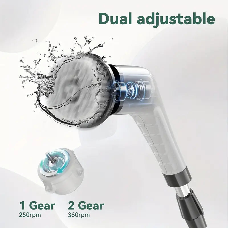 Multifunctional Electric Cleaning Brush w/ 8 Attachments