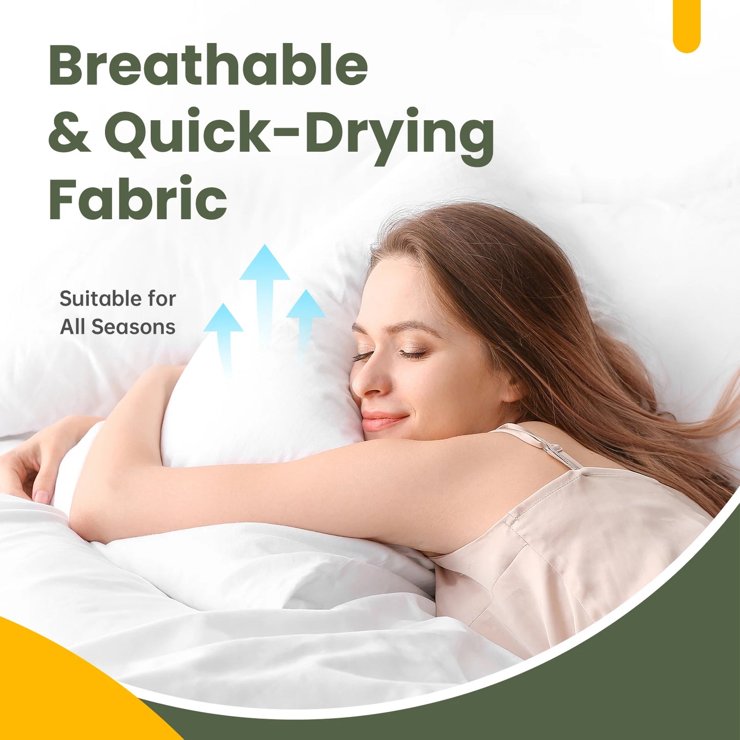 4pk 100% Waterproof Pillow Protector w/ Zipper