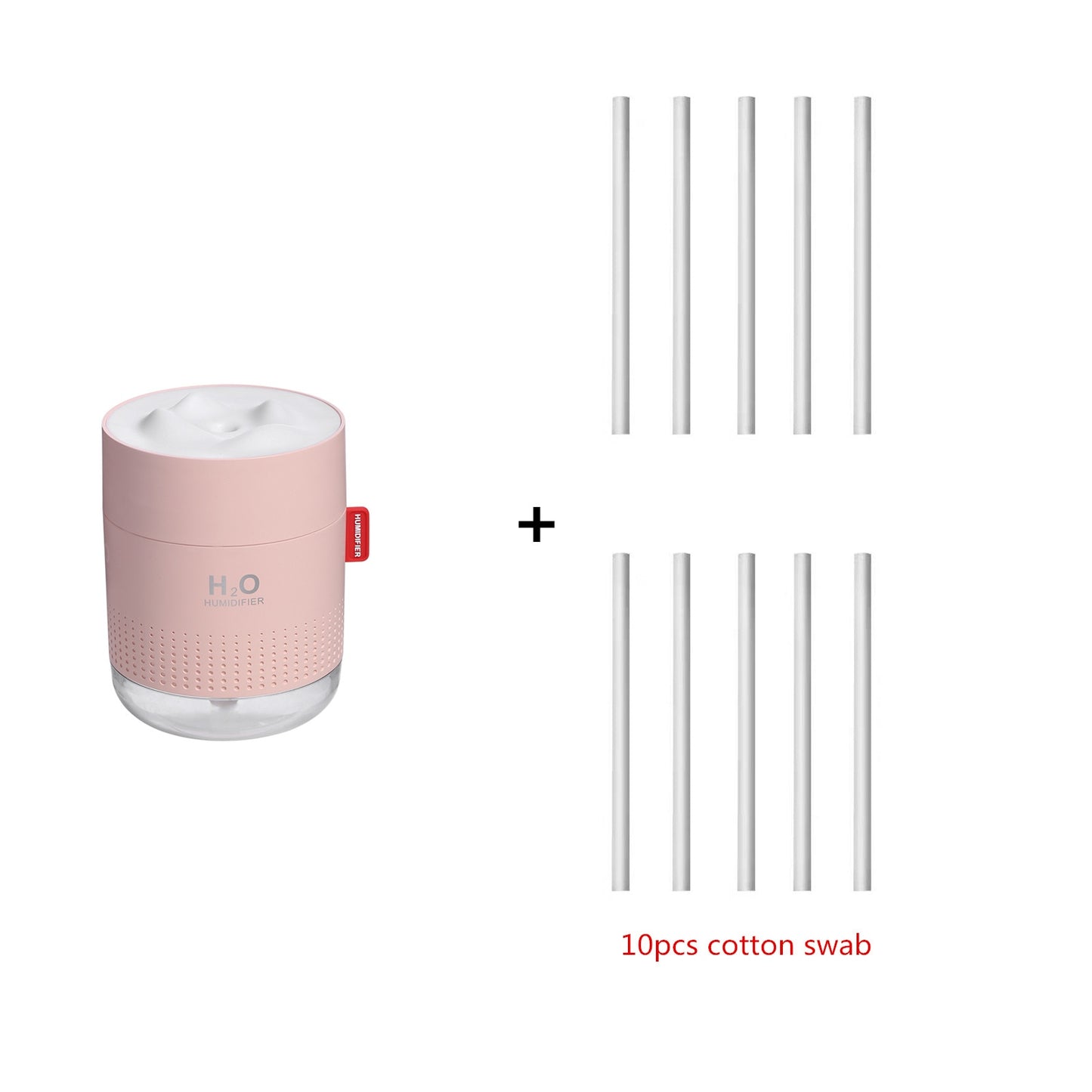 Large Capacity (17.5 fl oz) Ultrasonic Air Humidifier w/ Lamp