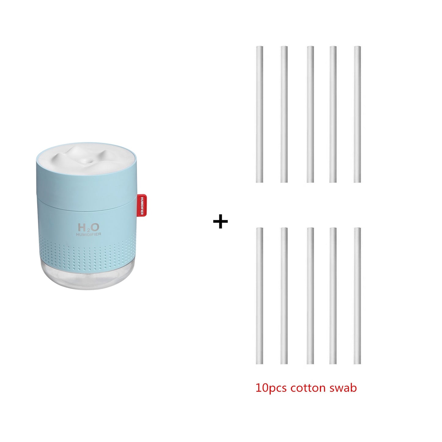 Large Capacity (17.5 fl oz) Ultrasonic Air Humidifier w/ Lamp