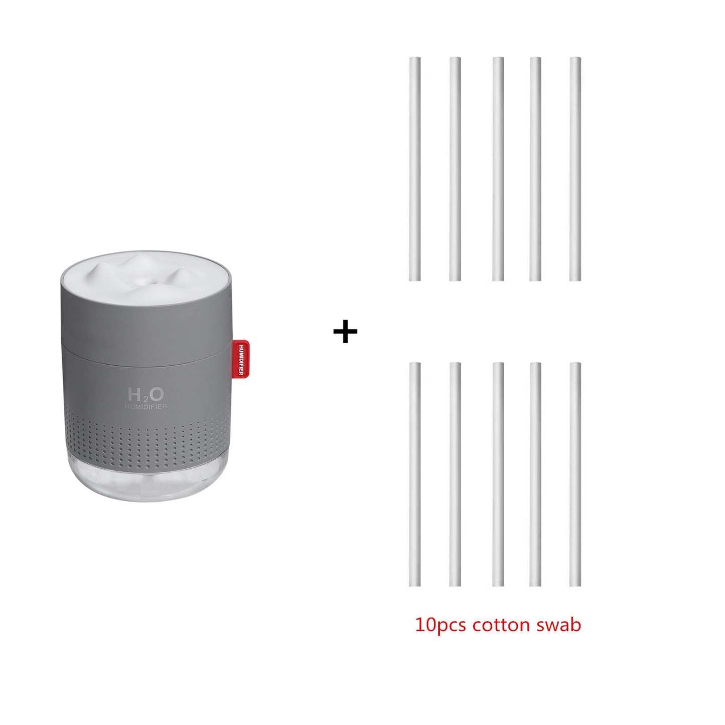 Large Capacity (17.5 fl oz) Ultrasonic Air Humidifier w/ Lamp