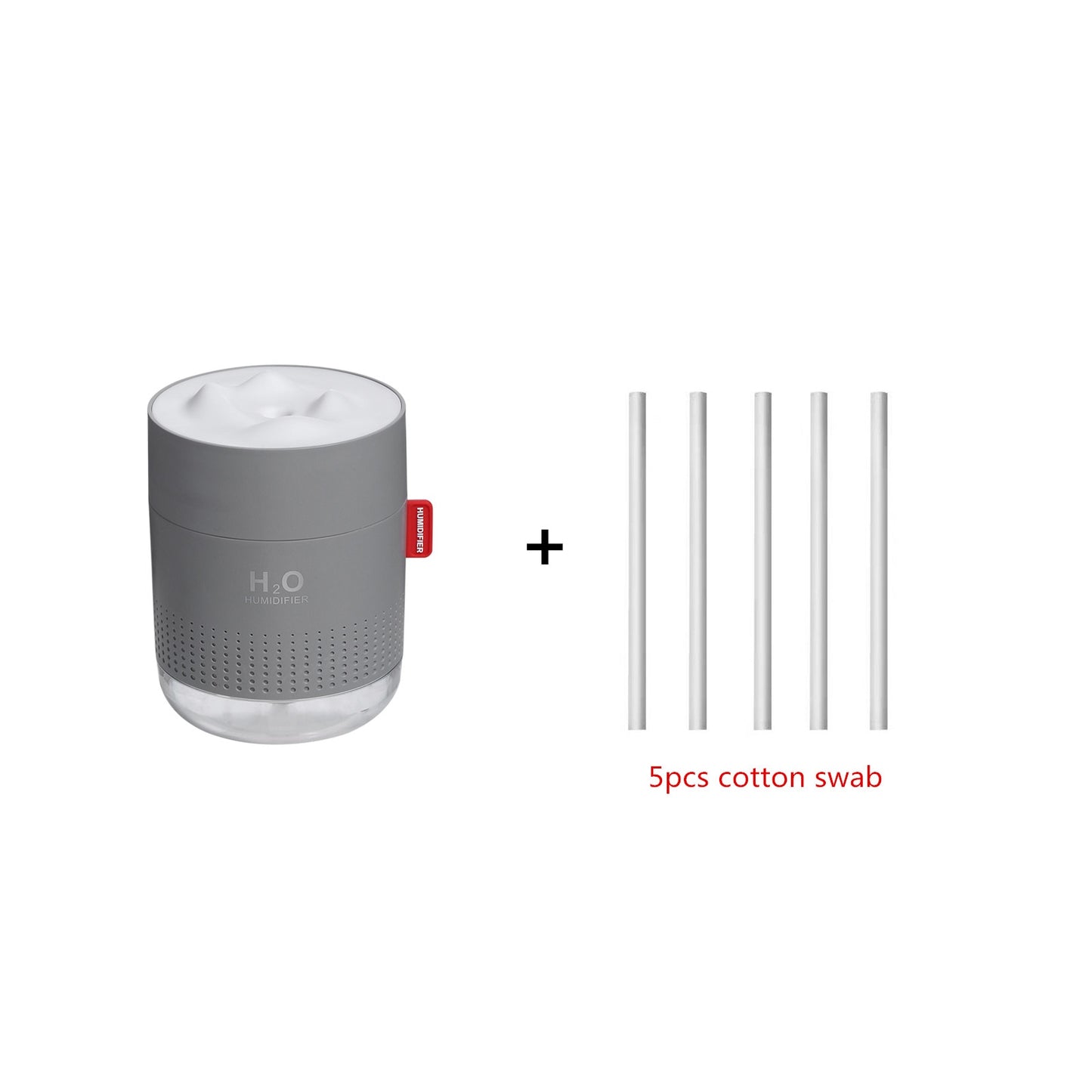Large Capacity (17.5 fl oz) Ultrasonic Air Humidifier w/ Lamp
