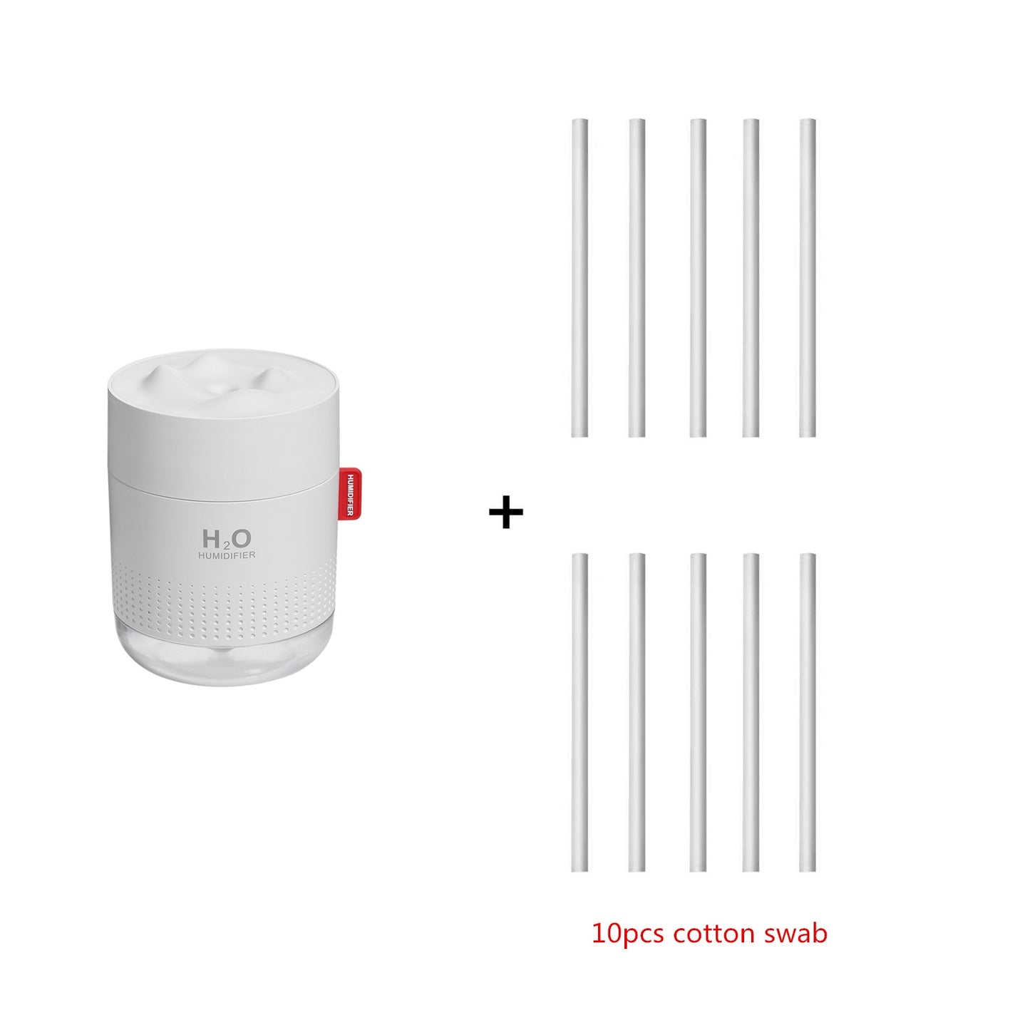 Large Capacity (17.5 fl oz) Ultrasonic Air Humidifier w/ Lamp
