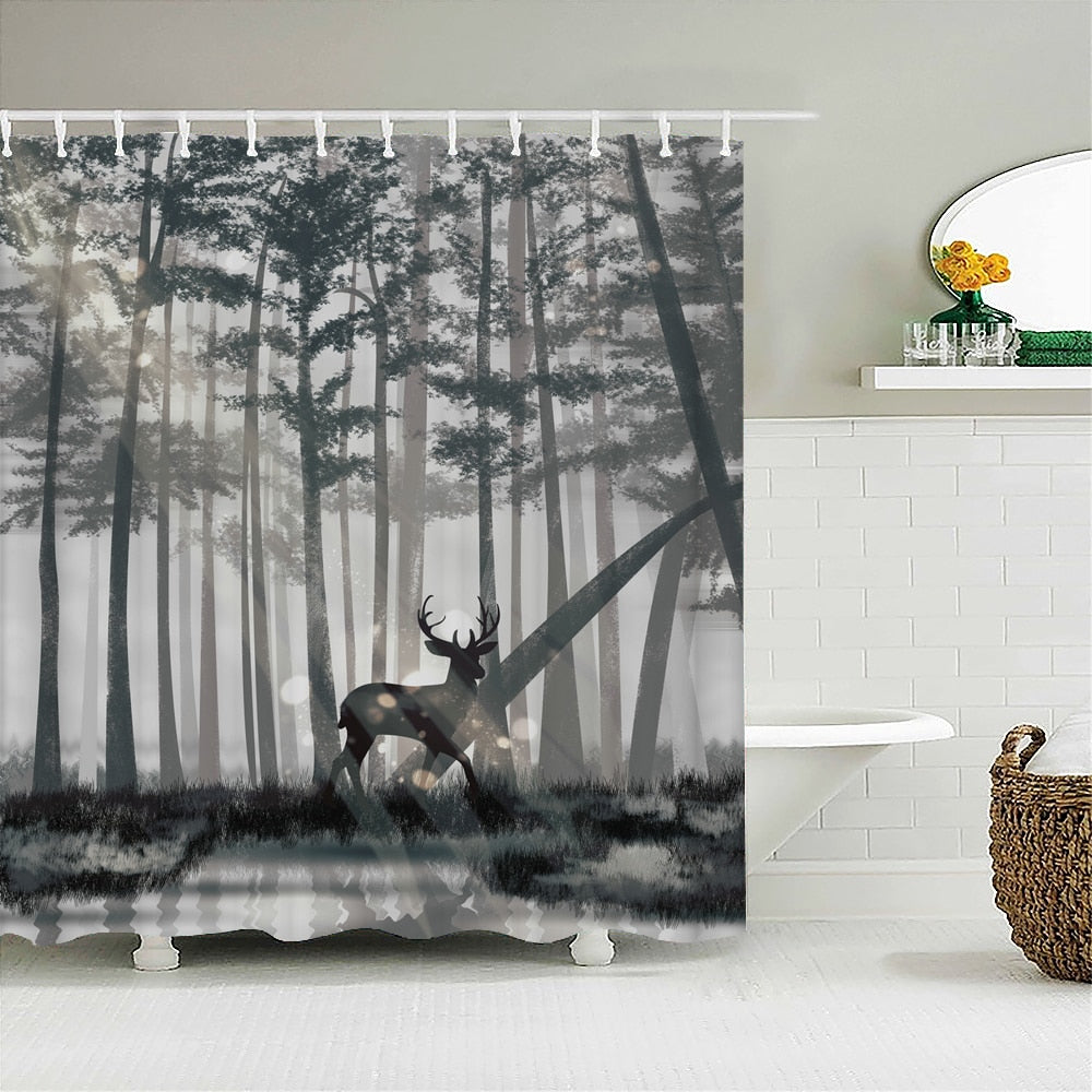 Waterproof Fabric Shower Curtains