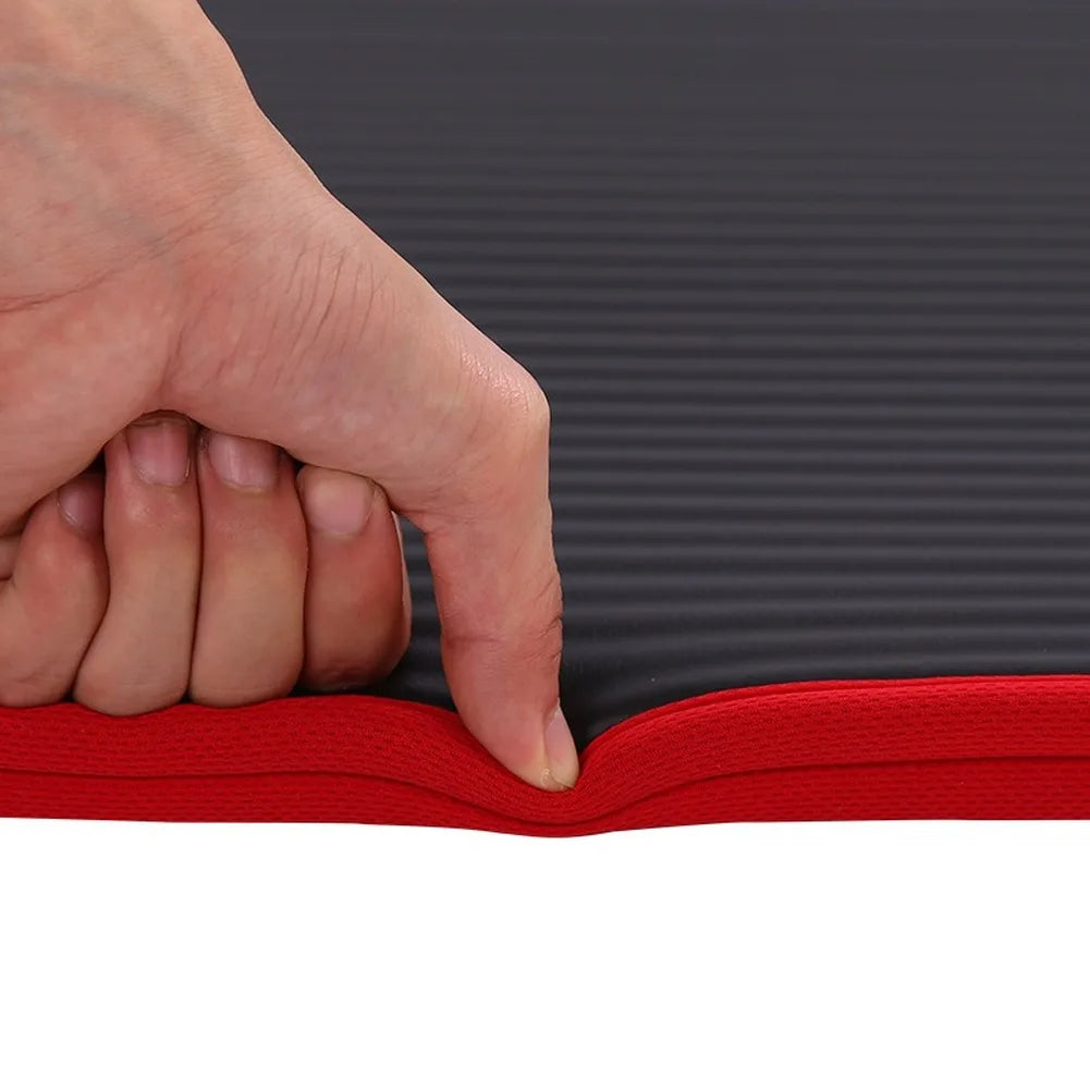 10mm Non-Slip Yoga Mat with Carrying Strap