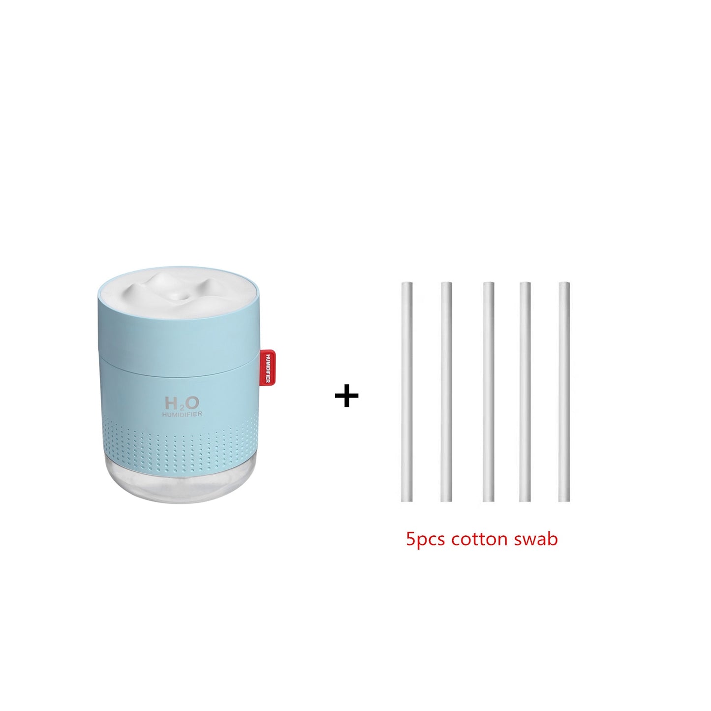 Large Capacity (17.5 fl oz) Ultrasonic Air Humidifier w/ Lamp