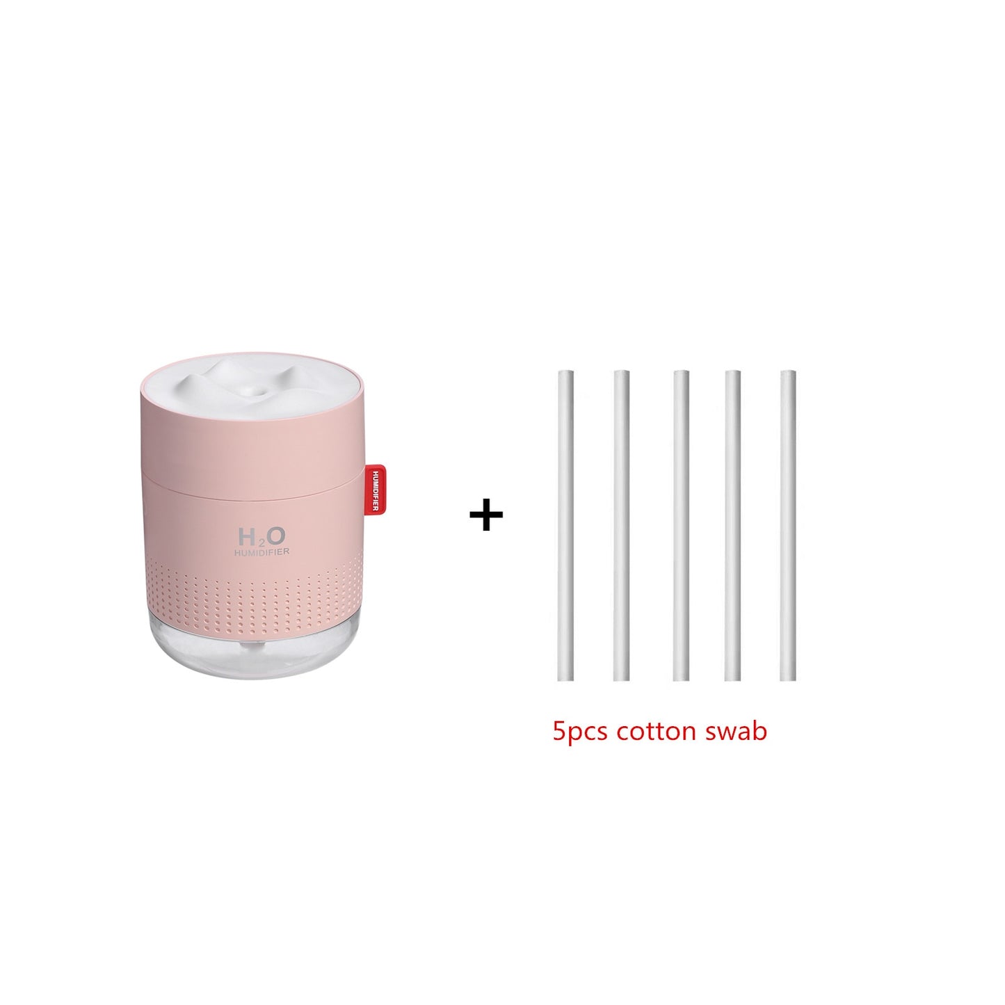 Large Capacity (17.5 fl oz) Ultrasonic Air Humidifier w/ Lamp