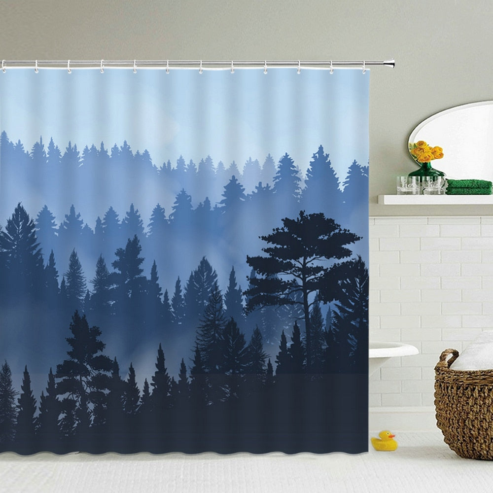 Waterproof Fabric Shower Curtains