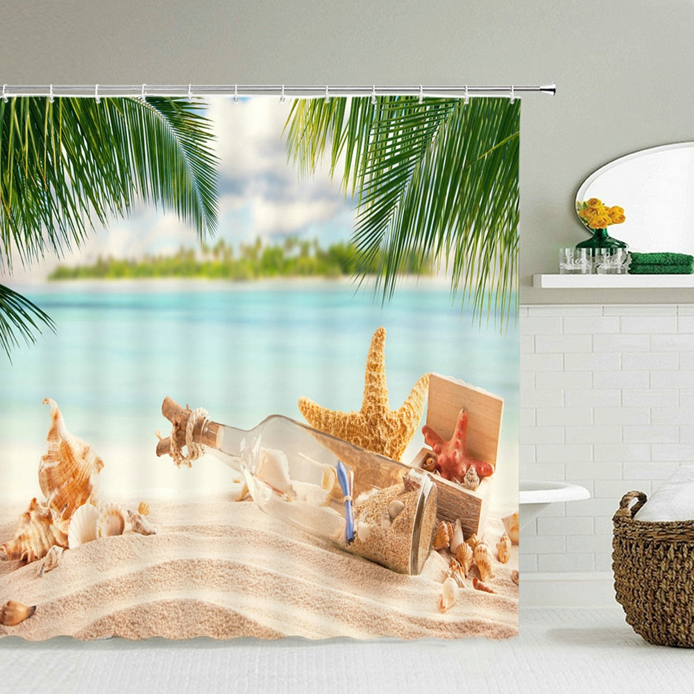 Beach Scenery Shower Curtains