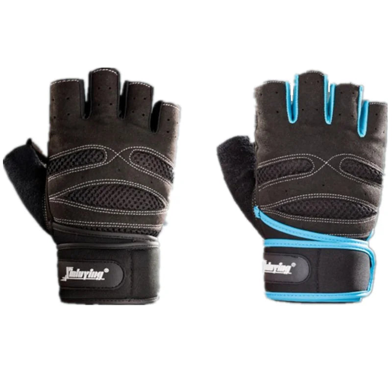 Fitness Gloves - Breathable, Non-slip Long Wrist Wrap