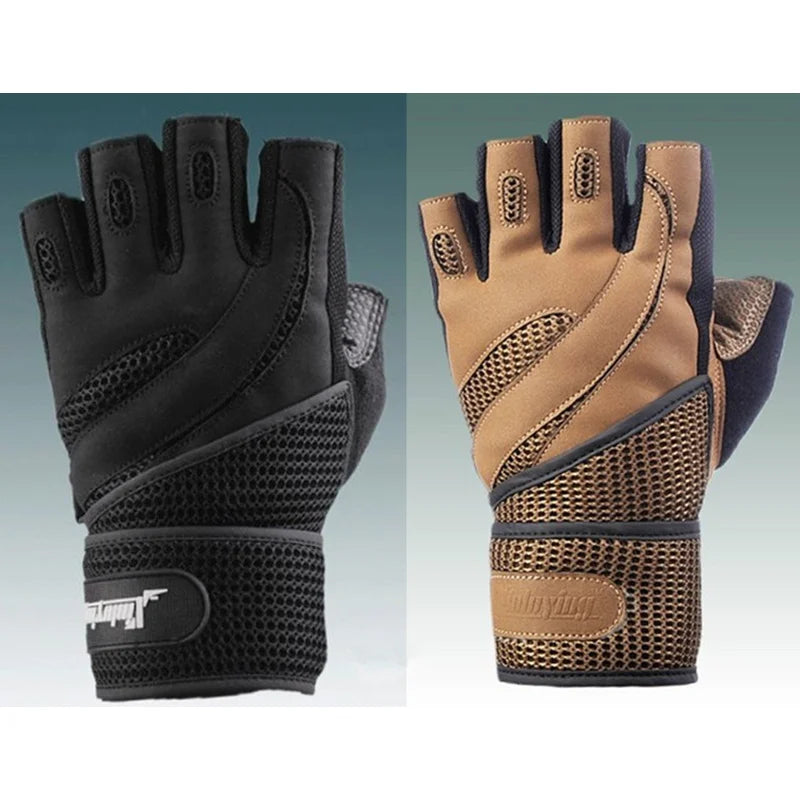 Fitness Gloves - Breathable, Non-slip Long Wrist Wrap