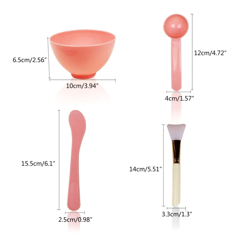 4PCS Silicone Facial Set