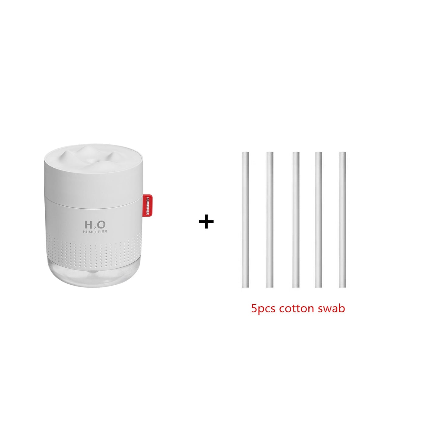 Large Capacity (17.5 fl oz) Ultrasonic Air Humidifier w/ Lamp