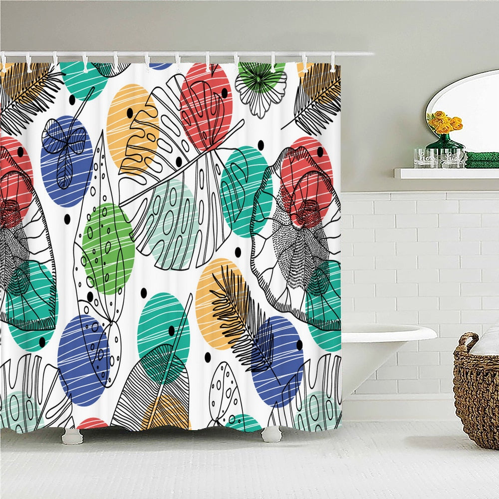 Waterproof Fabric Shower Curtains