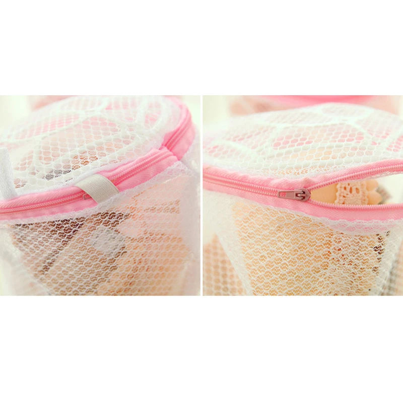 Circular Lingerie Zippered Laundry Bag (1pc)