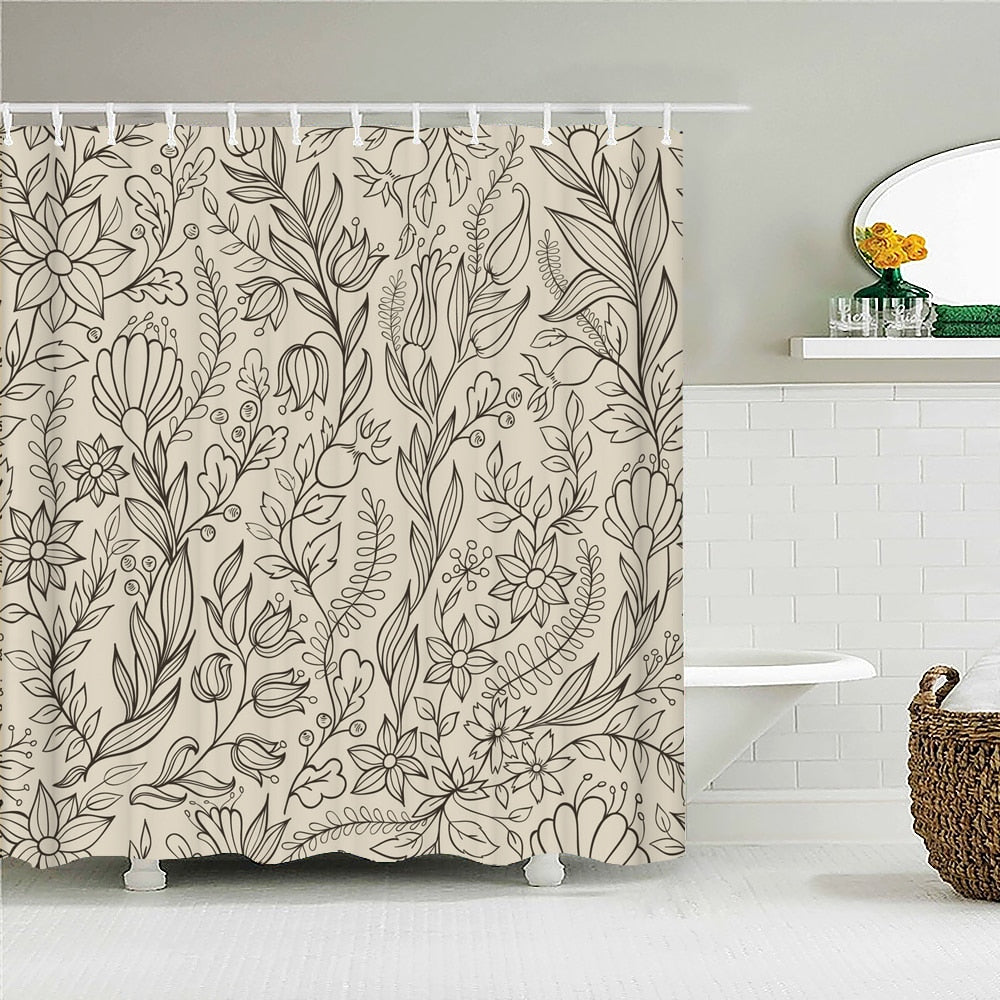 Waterproof Fabric Shower Curtains