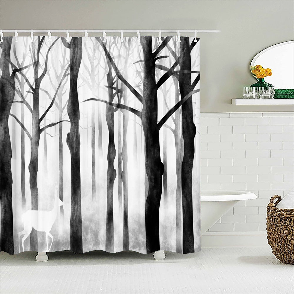 Waterproof Fabric Shower Curtains