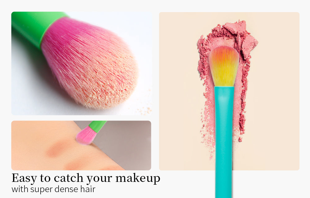Colorful Makeup Brushes Set