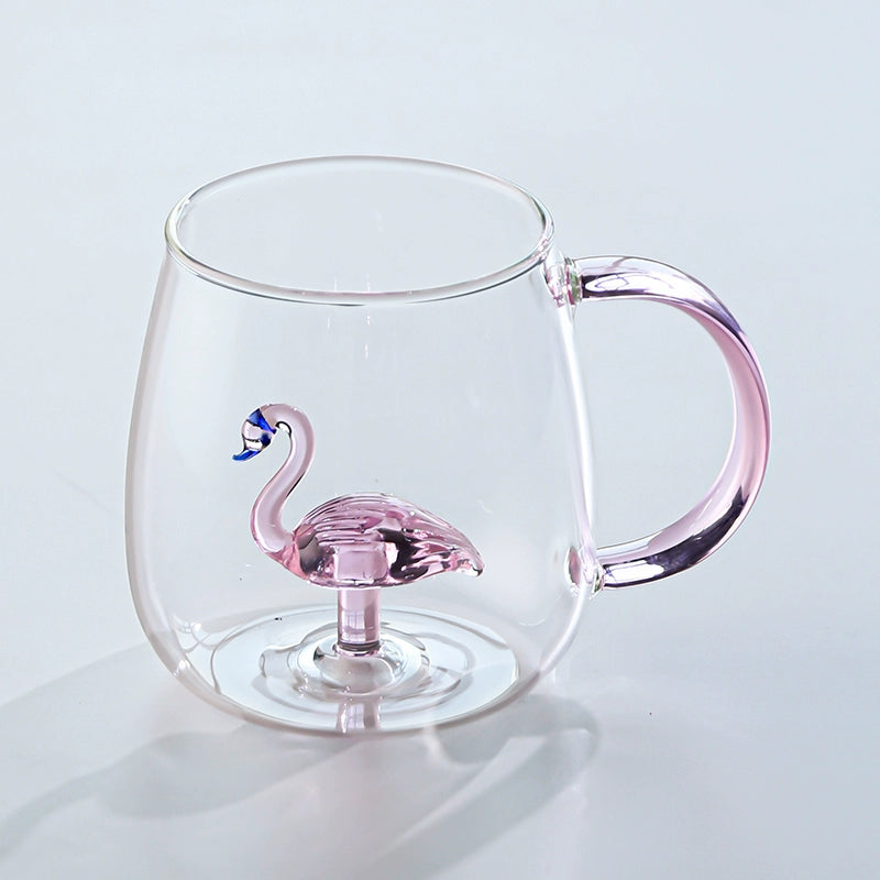 14fl oz 3D Animal Office Heat-Resistance Glass Mugs