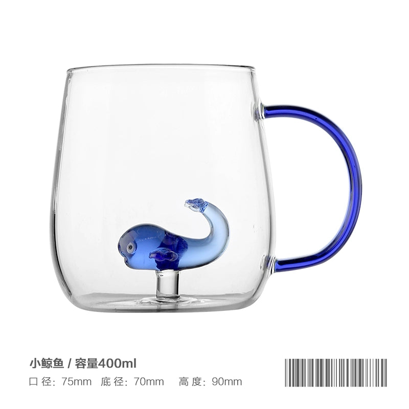 14fl oz 3D Animal Office Heat-Resistance Glass Mugs