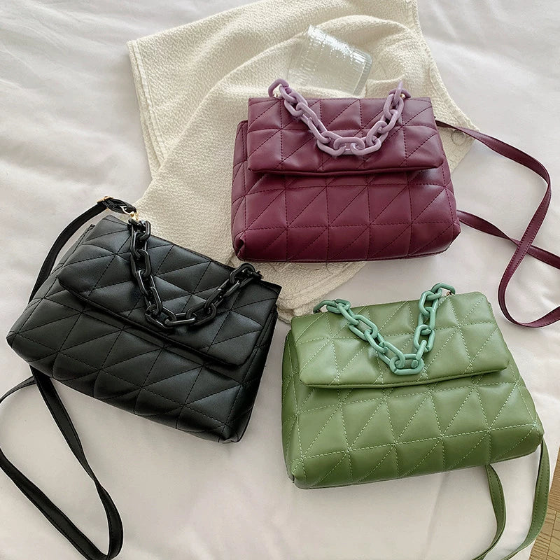 Diamond Plaid Tote Bag