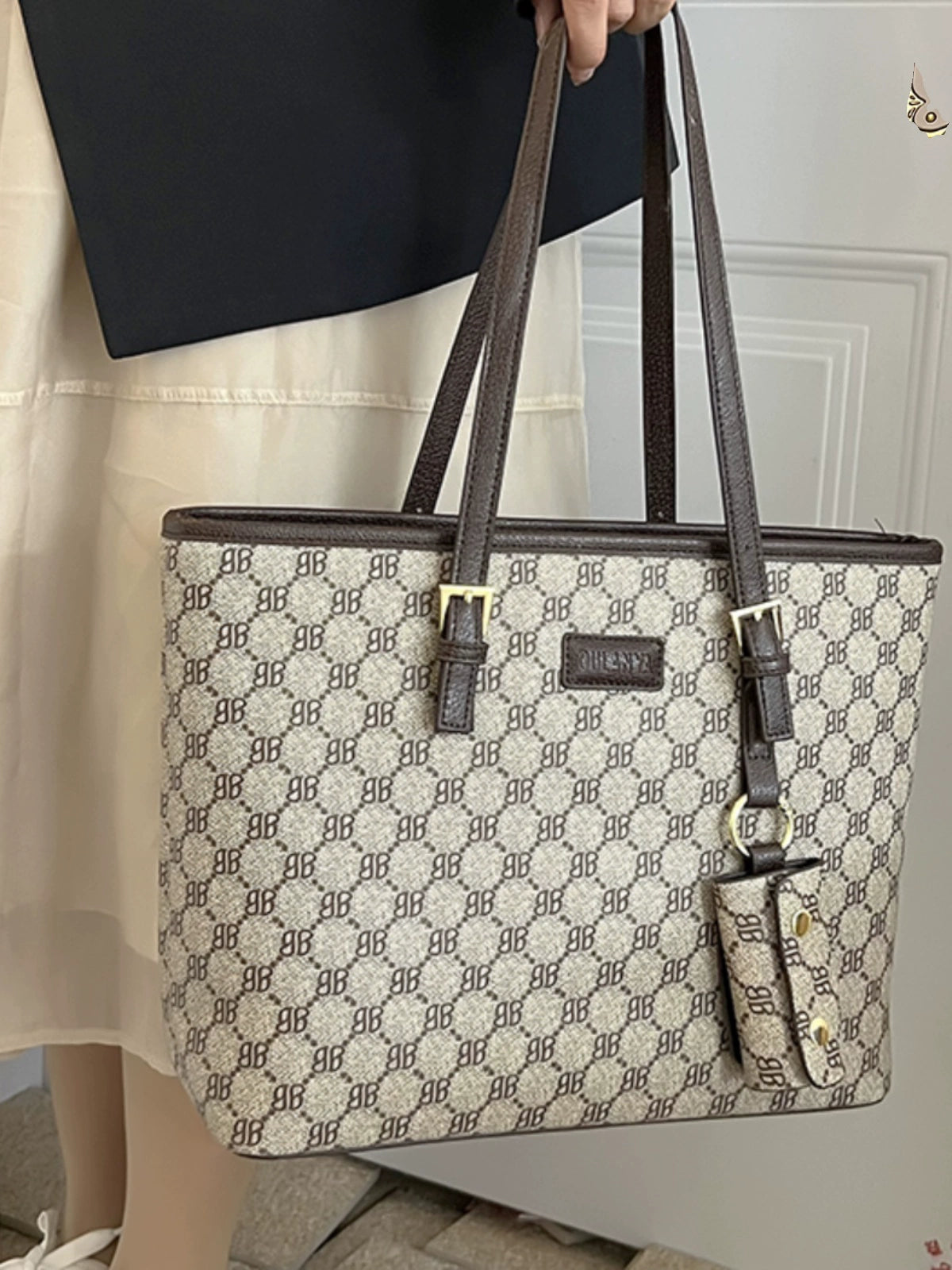 Bolso de hombro minimalista de gran capacidad para mujer
