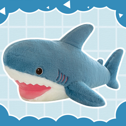 Almohada de tiburón de peluche