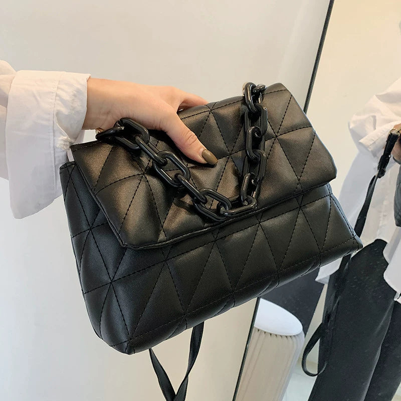 Diamond Plaid Tote Bag