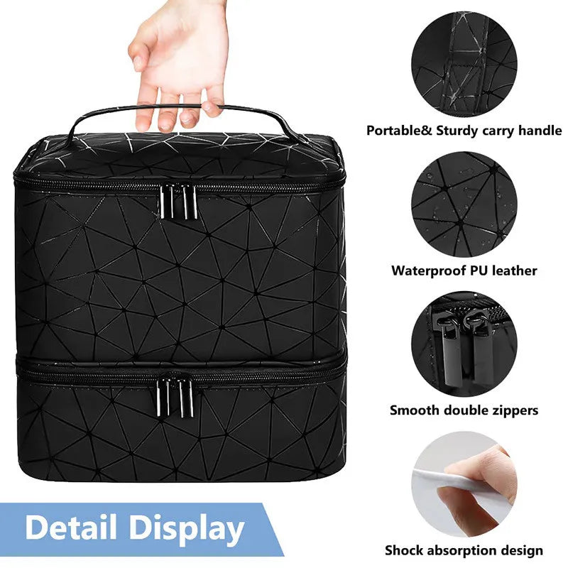 30 Grid Portable Nail Polish & Cosmetic Storage Bag