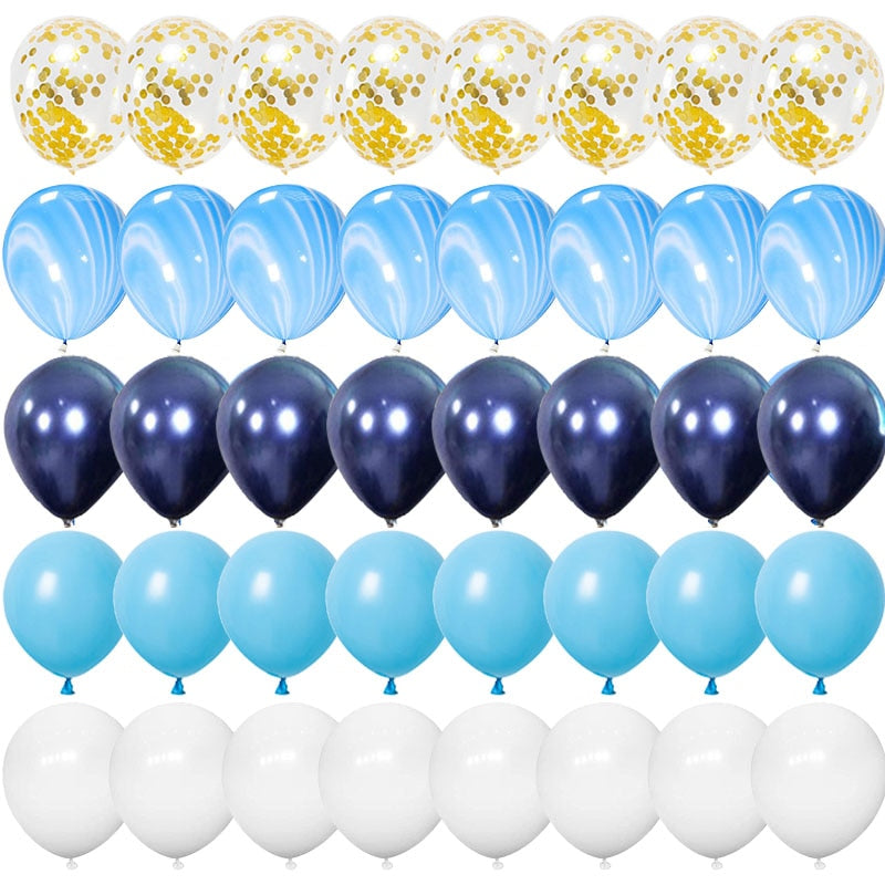 40 globos de látex confeti de 12 pulgadas.