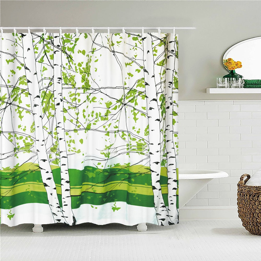 Waterproof Fabric Shower Curtains