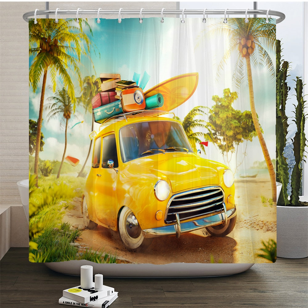 Beach Scenery Shower Curtains