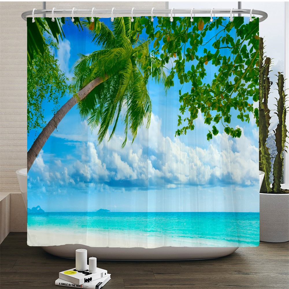 Beach Scenery Shower Curtains