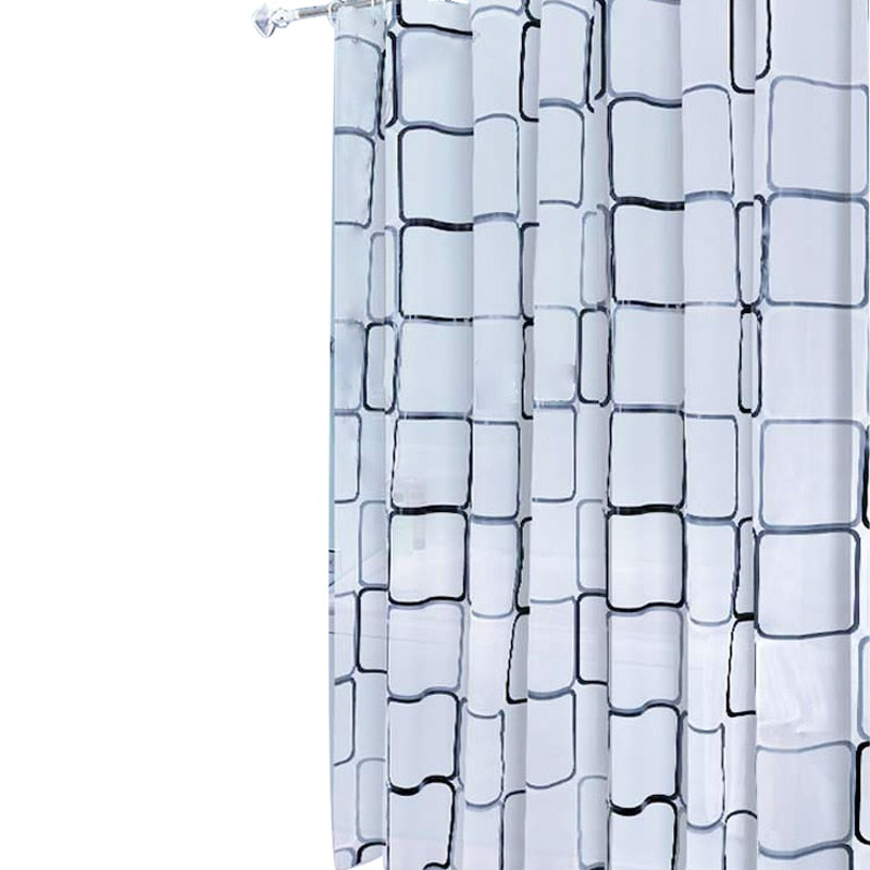Square Patterned Shower Curtains