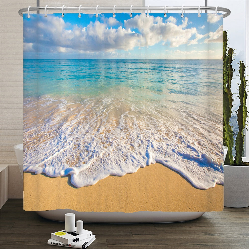Beach Scenery Shower Curtains