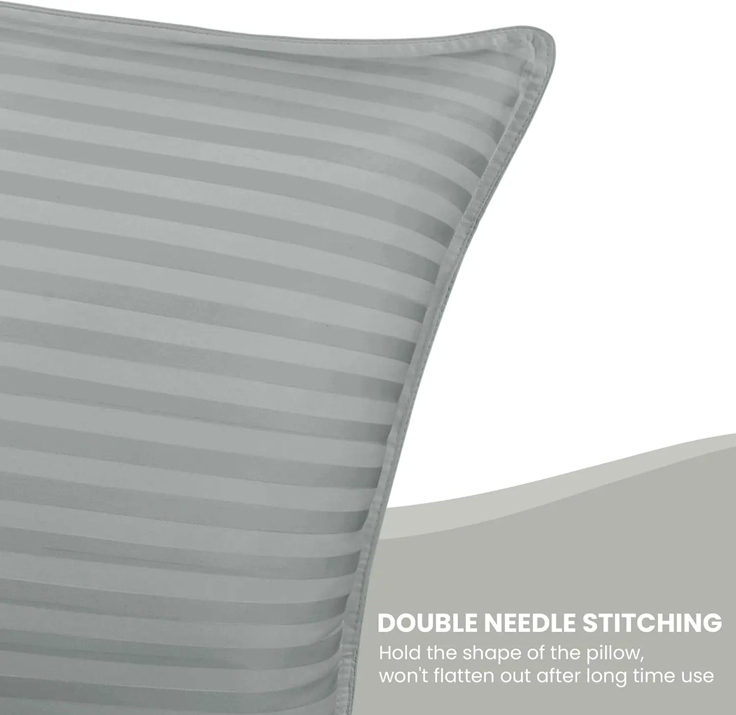2pk King Size Bed Pillow (Gray)