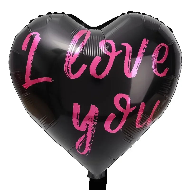 18in "I Love You" Heart Foil Balloons