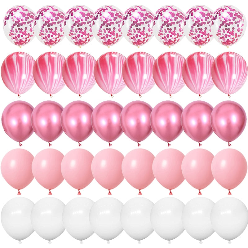40 globos de látex confeti de 12 pulgadas.