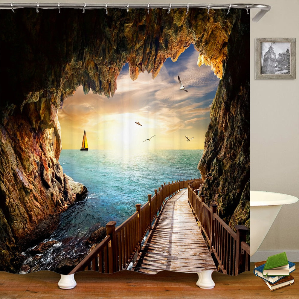 Beach Scenery Shower Curtains