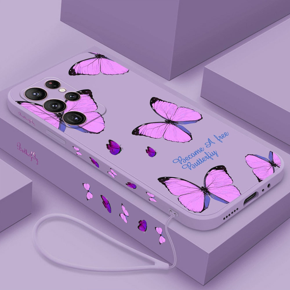 Butterfly Flower Case