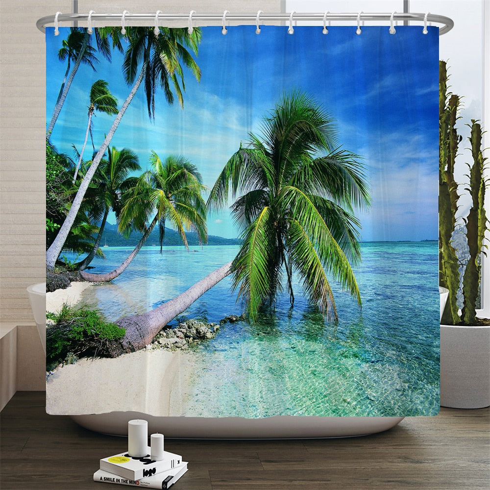 Beach Scenery Shower Curtains