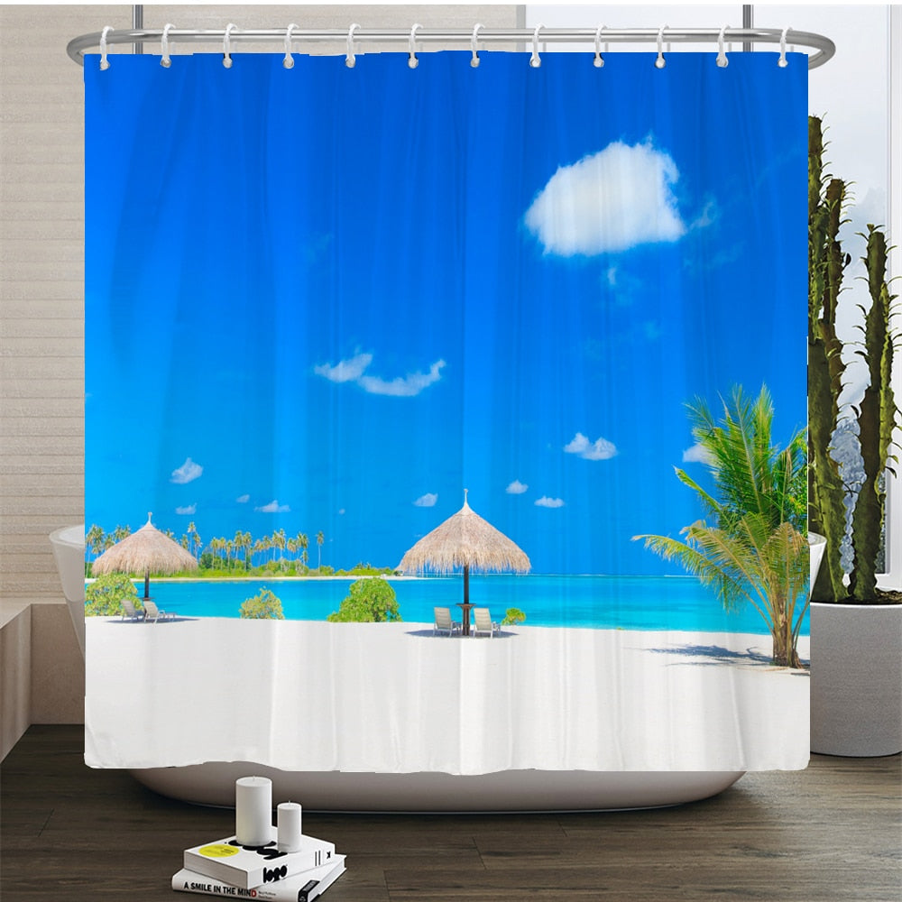 Beach Scenery Shower Curtains