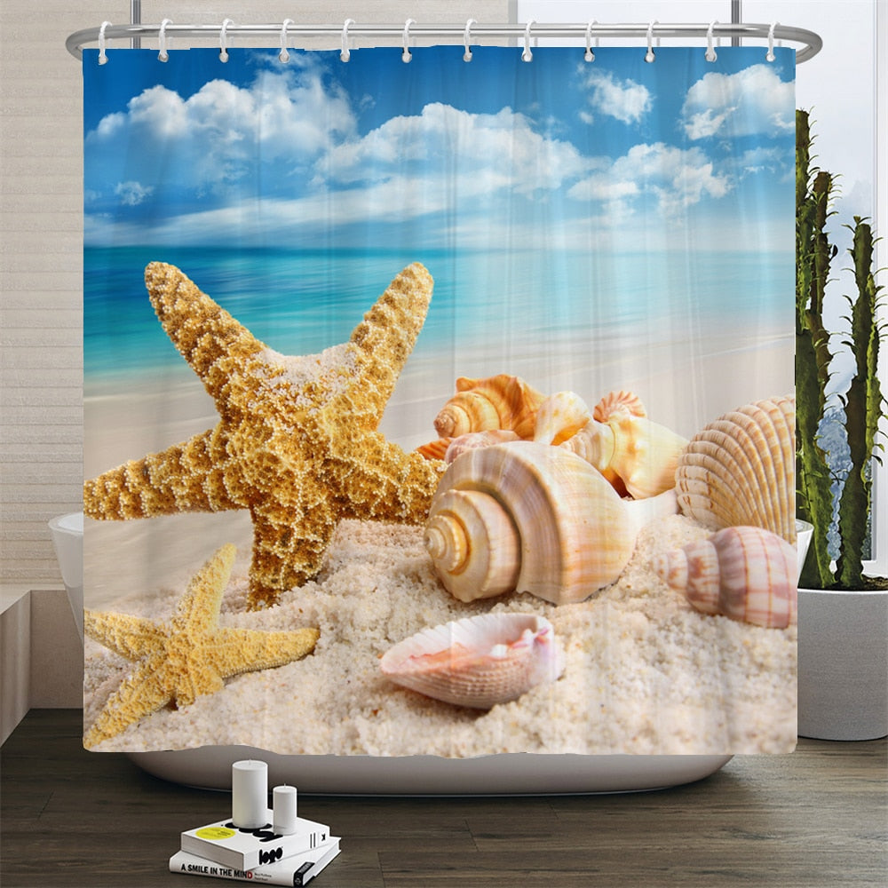 Beach Scenery Shower Curtains