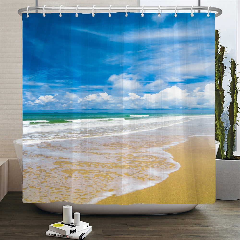 Beach Scenery Shower Curtains