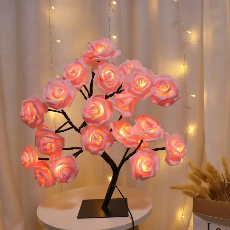 Pink Cherry Blossom 36 LED Bonsai Tree Light