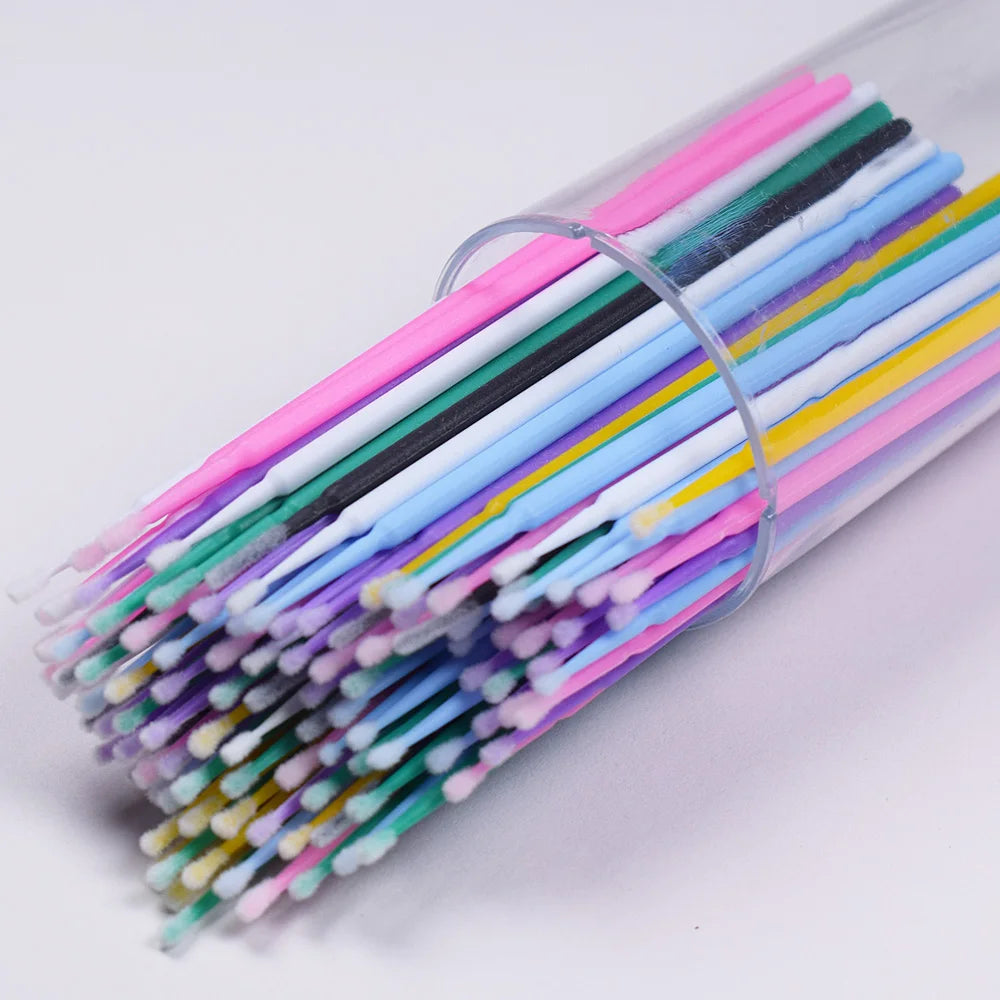 100pcs Disposable Mini Eyelashes Extension Brushes