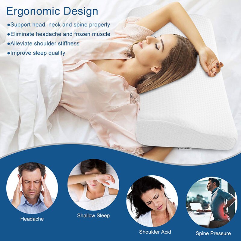 Memory Foam Orthopedic Neck Pillow