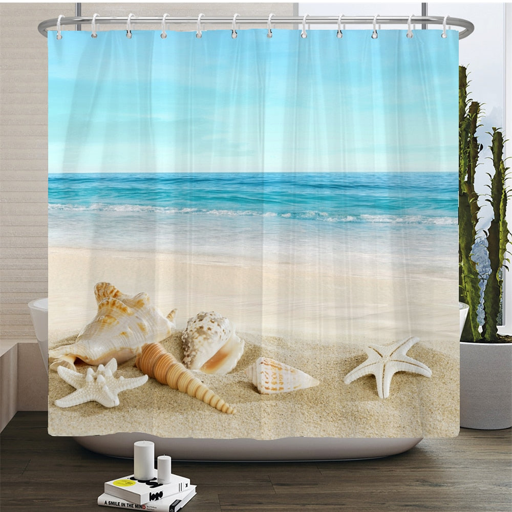 Beach Scenery Shower Curtains